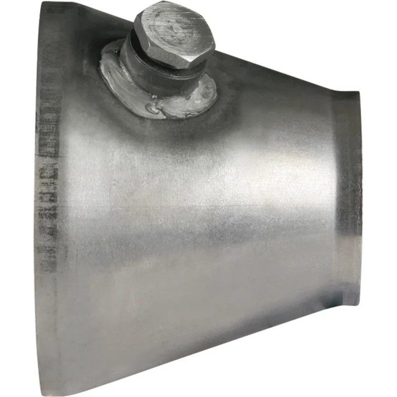 Cono di collegamento con connettore lambda 93 mm interno a 63.5 mm interno