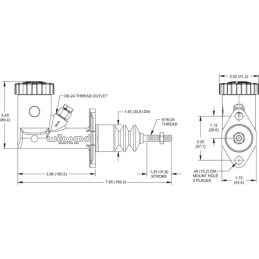 Pompa Freno Wilwood con Serbatoio